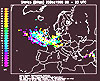 Map of sferics on 5 December 1999