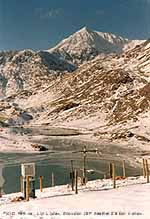 Llyn Llydaw IBP Met Station in snow.