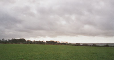 Persistent cloud over Llansadwrn (looking W) on 3 Feb. 2001. Photo &copy; D. Perkins.