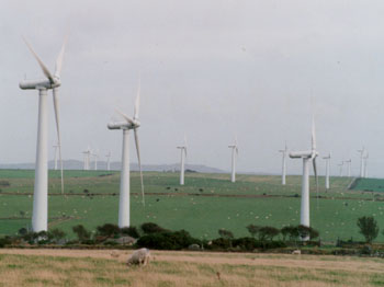 The wind-farm at Alaw, Anglesey on 22 September 2000. &copy; D Perkins.