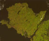 Ynys Môn - Isle of Anglesey from space.