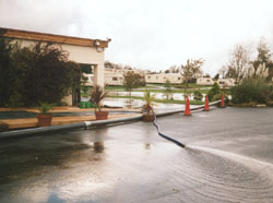 Flooding at Ty Newydd, Llanbedrgoch on 30 October. © 2000 D. Perkins. Flooding at Ty Newydd, Llanbedrgoch on 30 October. © 2000 D. Perkins.