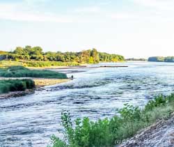 The Loire at Beaugency, France, running 1.2 m below normal.